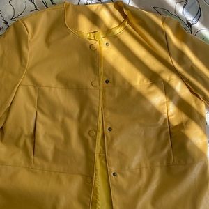 Yellow leather like jacket